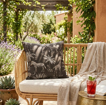 Load image into Gallery viewer, Safari Nights Espresso Velvet Cushion