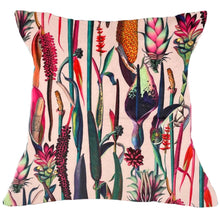 Load image into Gallery viewer, Floral Blush Pink Velvet Cushion
