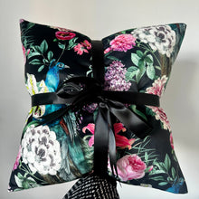 Load image into Gallery viewer, Peacock Florals Velvet Cushion

