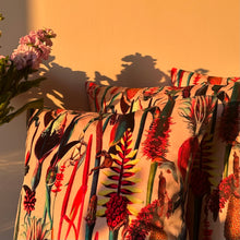Load image into Gallery viewer, Floral Blush Pink Velvet Cushion
