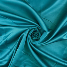 Load image into Gallery viewer, Teal Silky Satin Cushion Luxury
